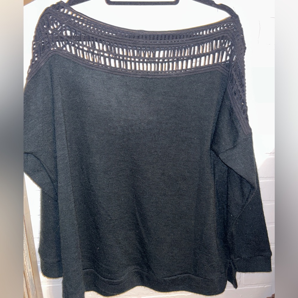 Cutout Black Sweater